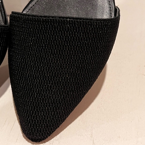 Alfani Black Flats with Pointed Toe and Cut-Out Sides - Picture 6 of 9